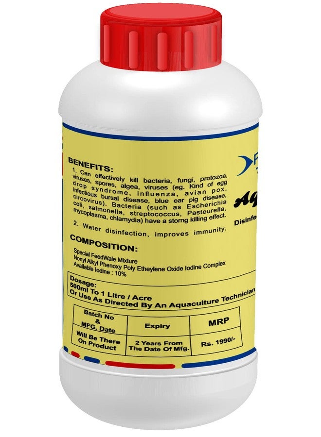 FeedWale Aqua-Odine Iodine Broad Spectrum Disinfectant & Sanitizer for Pond Water Fish Aquaculture - Image 4