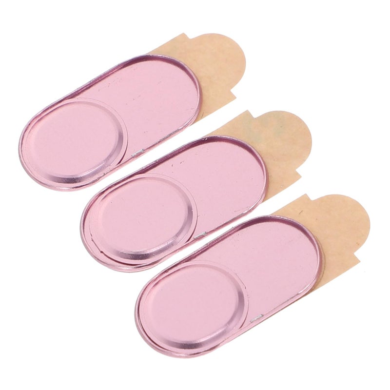 Ultra Thin Rose Gold Webcam Cover Slider for Laptop Privacy Protection 3 Pack - Image 2