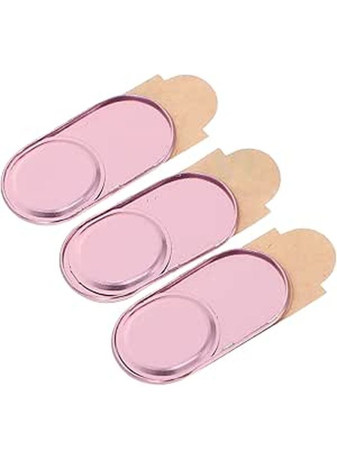 Ultra Thin Rose Gold Webcam Cover Slider for Laptop Privacy Protection 3 Pack - Image 1