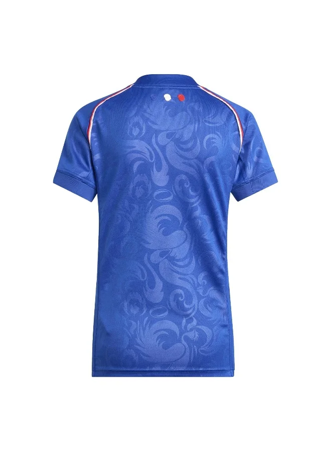 Adidas Adidas Ffr Rwc H Jsy W Blue Jersey (Short Sleeve) Jerseys For Women