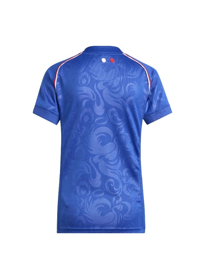 Adidas Ffr Rwc H Jsy W Blue Rugby Jerseys For Women XS - Image 2