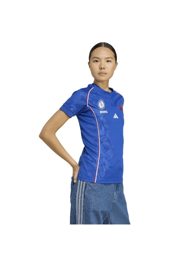 Adidas Ffr Rwc H Jsy W Blue Rugby Jerseys For Women XS - Image 5