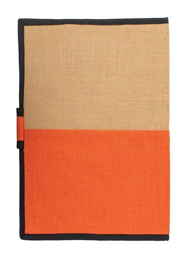Juteka Multicolored Jute File Folder for Certificates, Documents, Conference, (Size : A4) (Orange) - Image 3