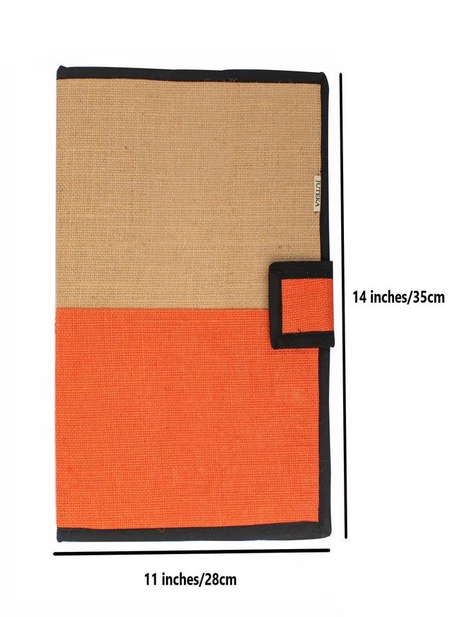 Juteka Multicolored Jute File Folder for Certificates, Documents, Conference, (Size : A4) (Orange) - Image 5