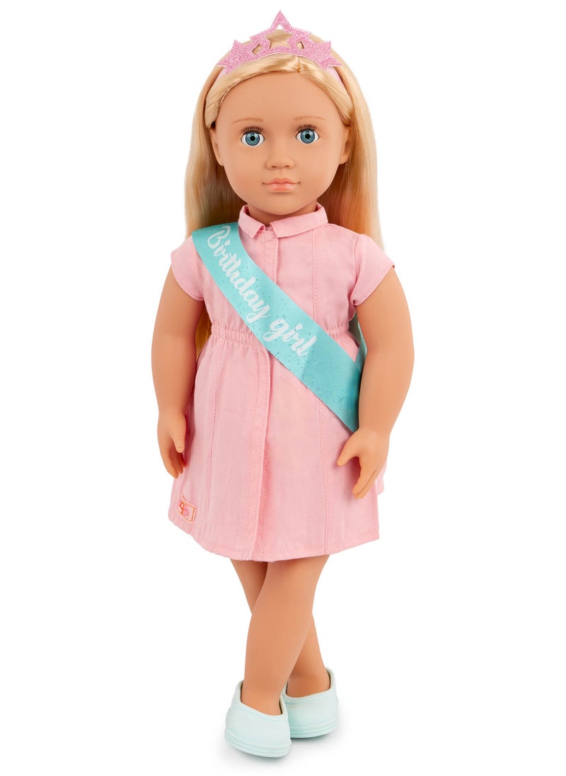 Our Generation - Brenna 18-Inch Fashion Doll Festive Dress-Up And Birthday Fun Soft Body With Movable Limbs, Fabric Clothing Age 3 Years And Up - Image 1