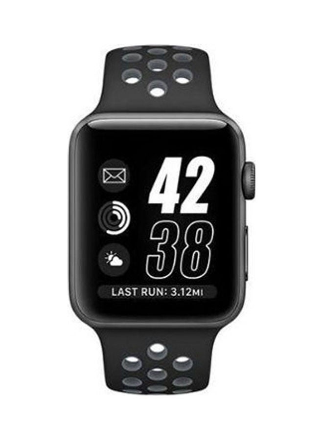Beauenty Sport Silicone Breathable Hole Replacement Strap For Apple Watch 38Mm Black / Grey - Image 3