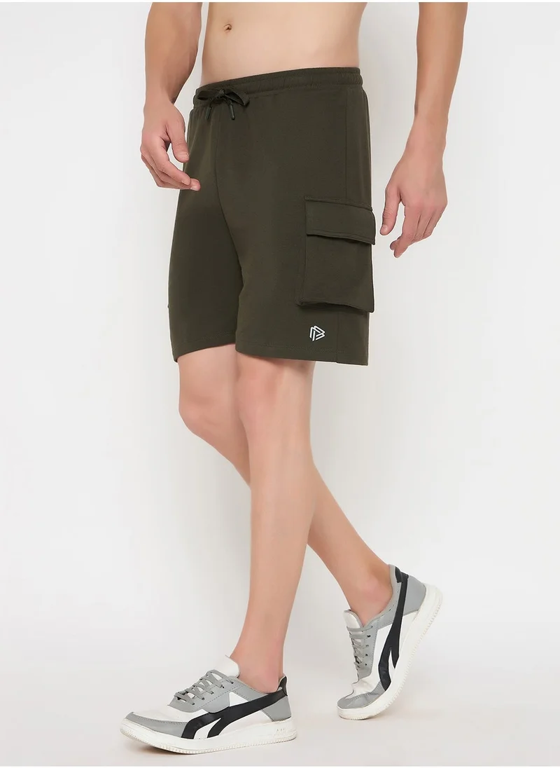 John Players John Players Lounge Shorts in Olive Green