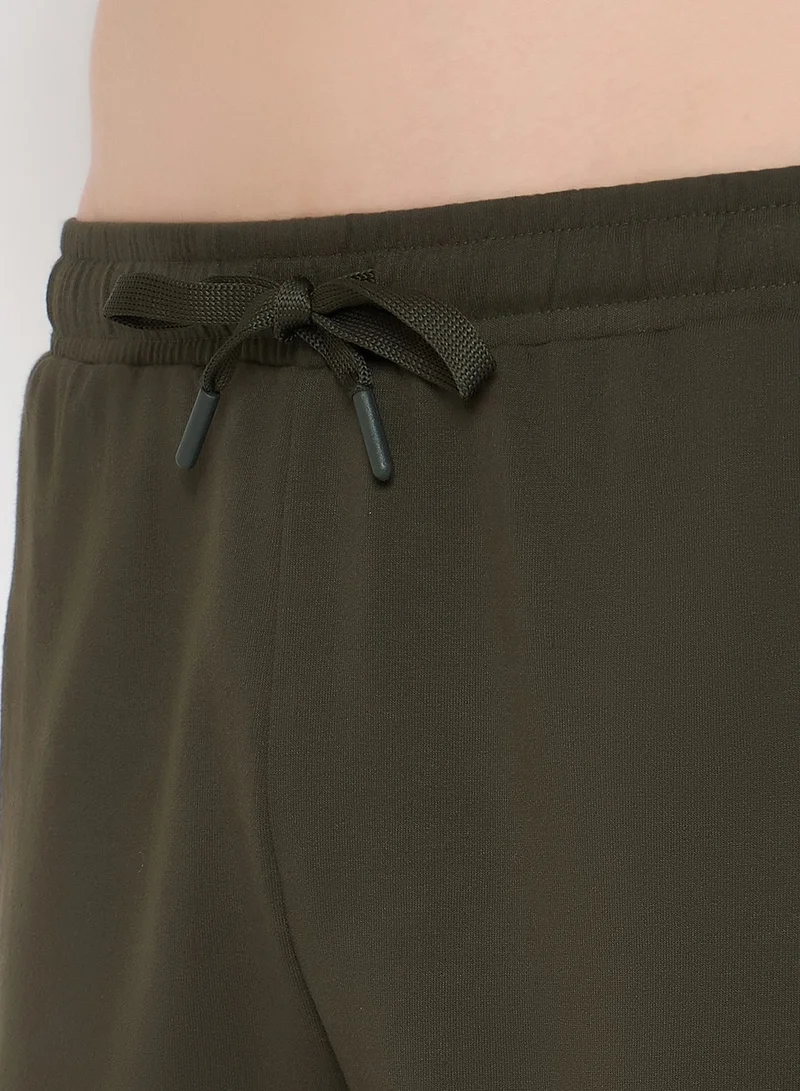 John Players John Players Lounge Shorts in Olive Green