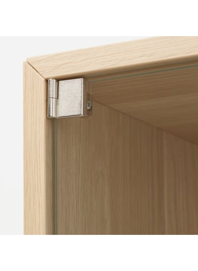 IKEA (IKEA) خزانة حائط زجاجية بتأثير خشب البلوط الأبيض المصبوغ، 35×35×35 سم - Image 4