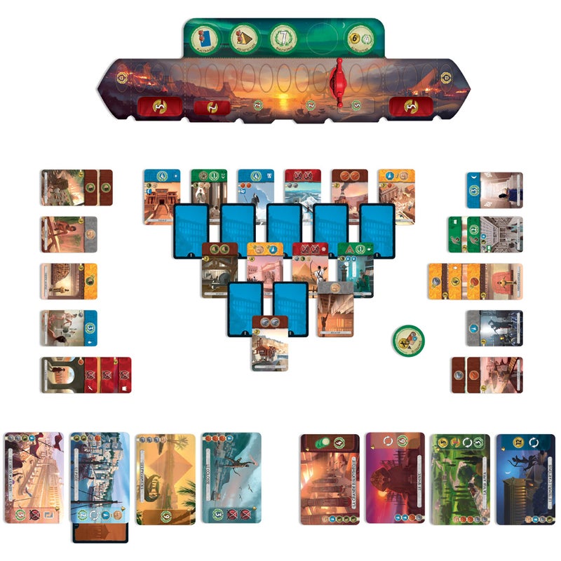Asmodee 7 Wonders Duel Board Game BASE GAME - Intense Two-Player Battles in the Ancient World, Strategy Game for Kids and Adults, Ages 10+, 2 Players, 30 Minute Playtime - Image 3