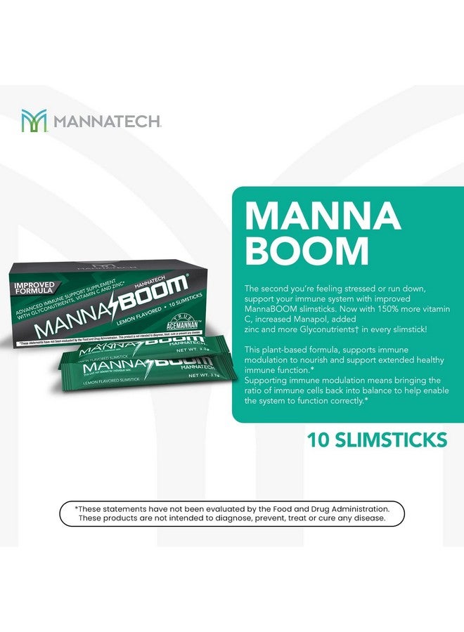 Mannatech Advanced Immune Support Supplement - 150% More Vitamin C, Increased Manapol, Zinc & Glyconutrients for Immunity in MannaBOOM, 10 Slimsticks - Image 3