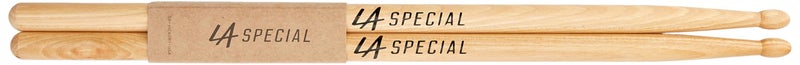 ProMark عصي الطبول LA Specials - عصي الطبول هكوري 5B - مجموعة للطبل الصوتي أو الإلكتروني - طرف خشبي بيضاوي - وزن ونغمة متسقة - 3 أزواج - Image 1