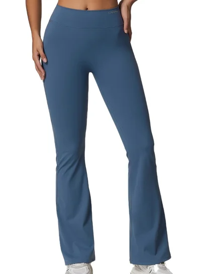 KAWN.YOGA Womens High Waist Contour Workout sport Flared Leggings Yoga Pants Tummy Control Running Pants