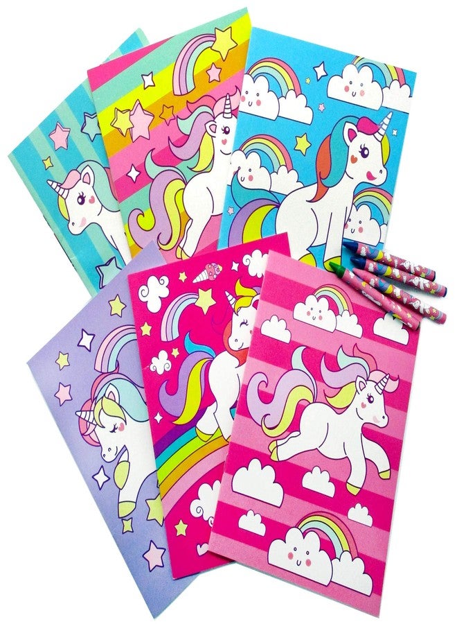 TINYMILLS Unicorn Coloring Book Set for Kids Party Favors with 12 Coloring Books and 48 Crayons Unicorn Birthday Party Favor Bag Filler Unicorn Party Carnival Prizes Classroom Rewards - Image 2