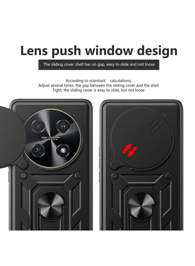 زبون جراب لهاتف Huawei nova 12i 4G Global بتصميم غطاء كاميرا منزلقة من مادة TPU+PC - Image 4