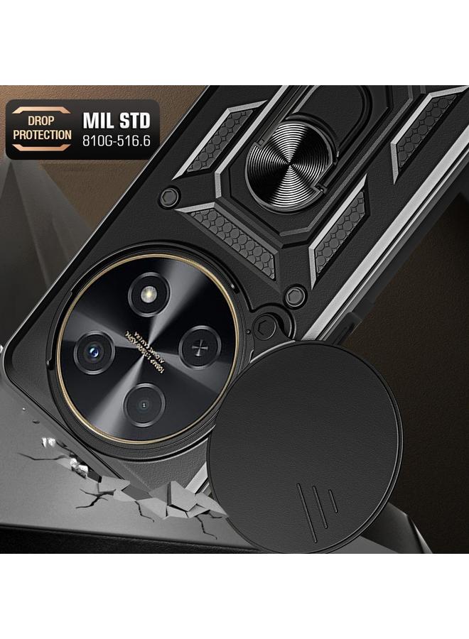 زبون جراب لهاتف Huawei nova 12i 4G Global بتصميم غطاء كاميرا منزلقة من مادة TPU+PC - Image 5