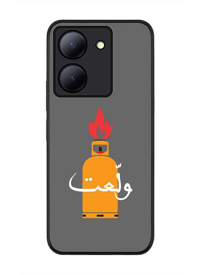 Stylizedd Rugged Black Edge case for Vivo Y27s/ Vivo Y27 5G, Slim fit Soft Case Flexible Rubber Edges Anti Drop TPU Gel Thin Cover - Getting Hotter - Image 1