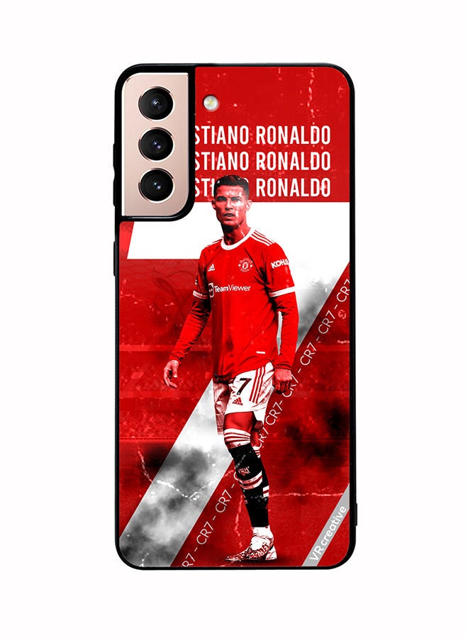 VR CREATIVE Protective Case Cover For Samsung Galaxy S21 Plus 5G Cr7 Design Multicolour - Image 1