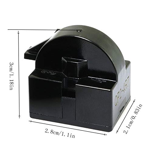 RuiLing روافع بدء الثلاجة PTC من RuiLing 2-Pack QP2-4.7 بديل 1 دبوس لمراكز النبيذ ومبردات المشروبات ضاغط بدء QP2-4R7 4.7 أوم أسود - Image 3