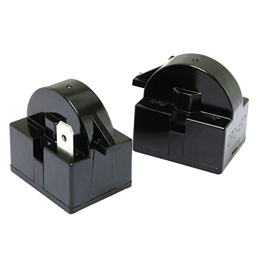 RuiLing روافع بدء الثلاجة PTC من RuiLing 2-Pack QP2-4.7 بديل 1 دبوس لمراكز النبيذ ومبردات المشروبات ضاغط بدء QP2-4R7 4.7 أوم أسود - Image 2