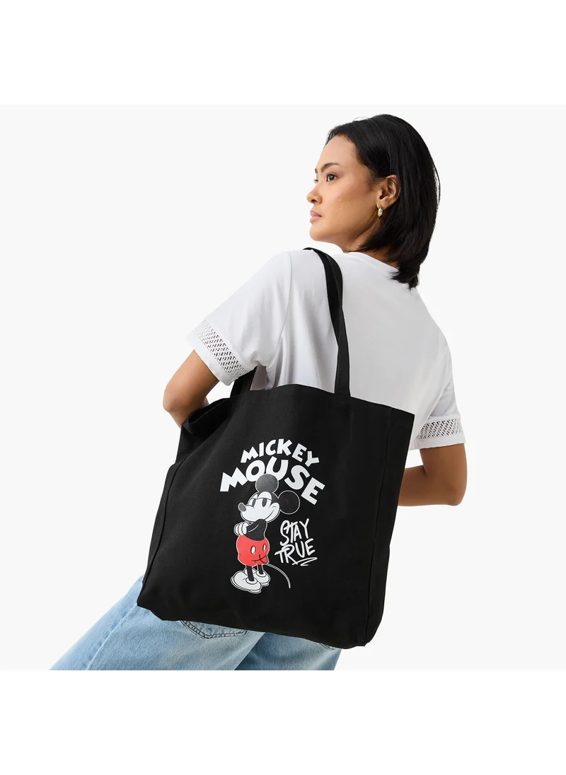 اس بي كاركترز Mickey Mouse Print Shopper Bag with Double Handles