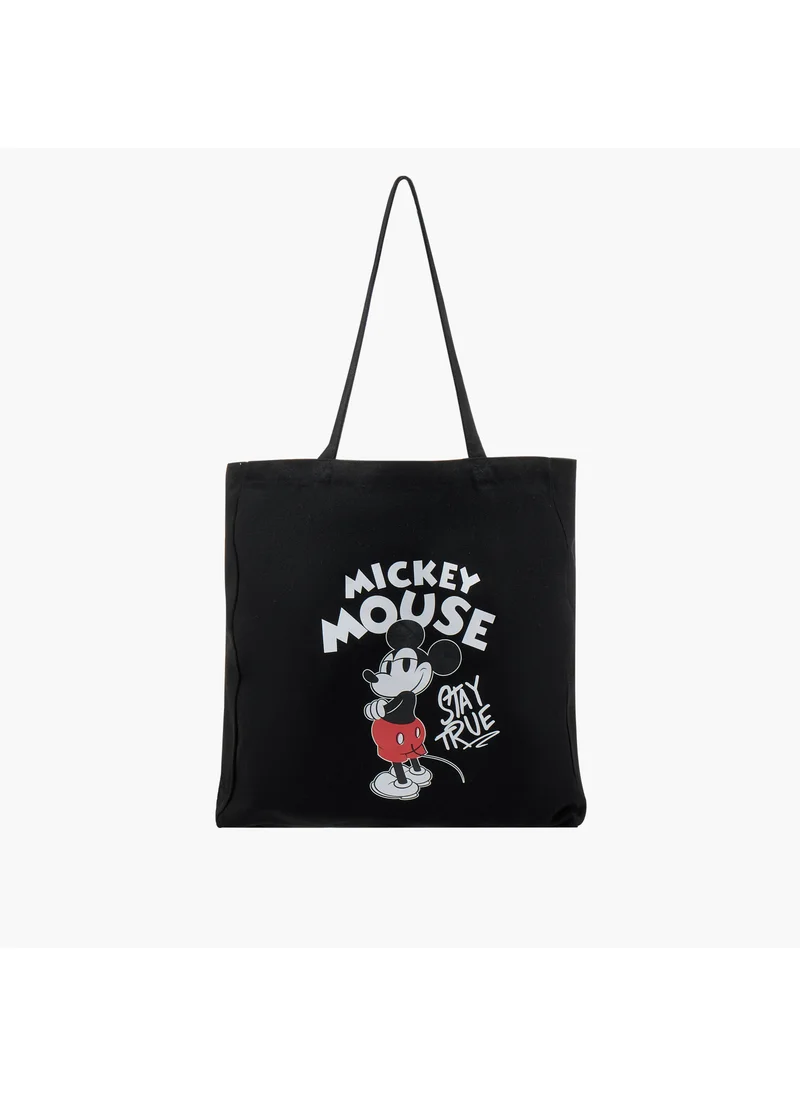 اس بي كاركترز Mickey Mouse Print Shopper Bag with Double Handles