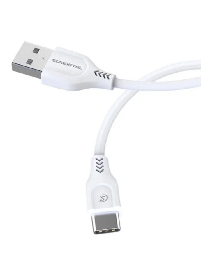 SOMOSTEL Type C Charging Cable with Data Transmission 2 Meters Long - Image 1