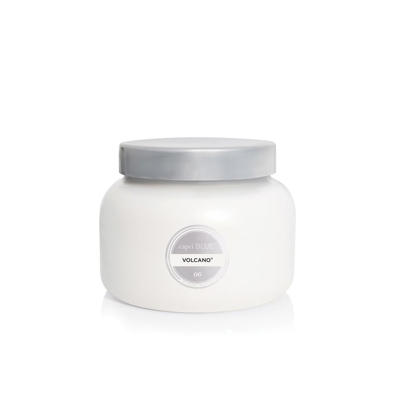 Capri Blue Volcano Scented Candles Luxury Three Wick Candles for Home Scented with Tropical Fruit Sugared Citrus Soy Wax Blend Large White Color 28 oz