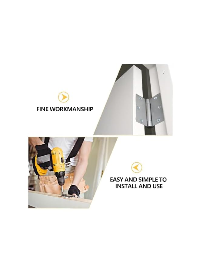 S-TOP 90 Degree Cabinet Hinges - Iron Support, Stable, Gold, 10PCS - Image 3