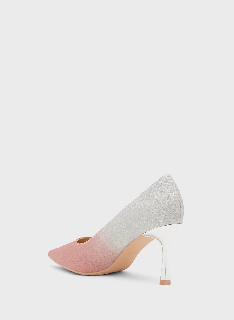 جينجر حذاء بكعب عالٍ لامع - Image 3