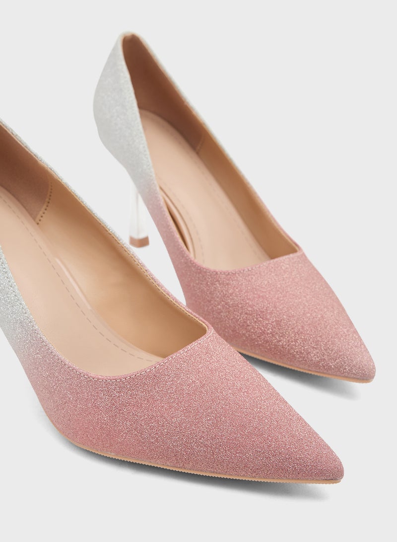 جينجر حذاء بكعب عالٍ لامع - Image 4