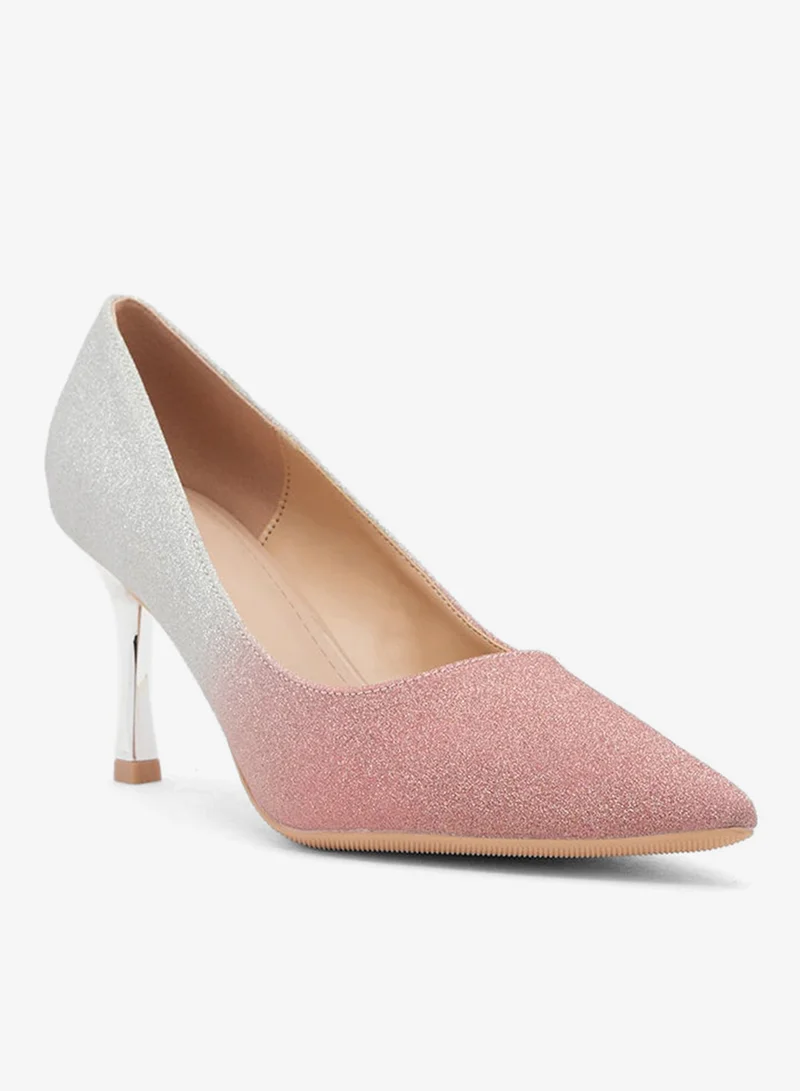 جينجر حذاء بكعب عالٍ لامع