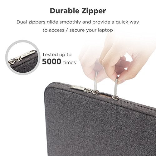 NIDOO 13 inch 14 Inch Laptop Sleeve Case Water Resistant Carrying Bag for 14" MacBook Pro M4 M3 M2 M1 / 13.5" Surface Laptop 5 6/14" ThinkPad X1 Carbon Yoga 7i / 14" Swift GO 14 / Asus ZenBook 14 - Image 4