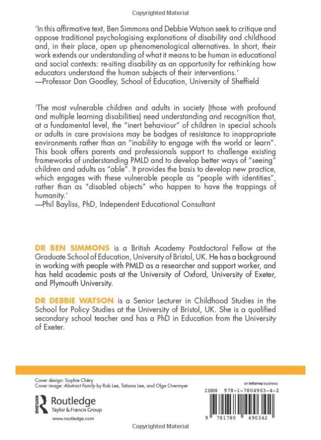null - The PMLD Ambiguity: Articulating the Life-Worlds of Children with Profound and Multiple Learning Disabilities - Image 1