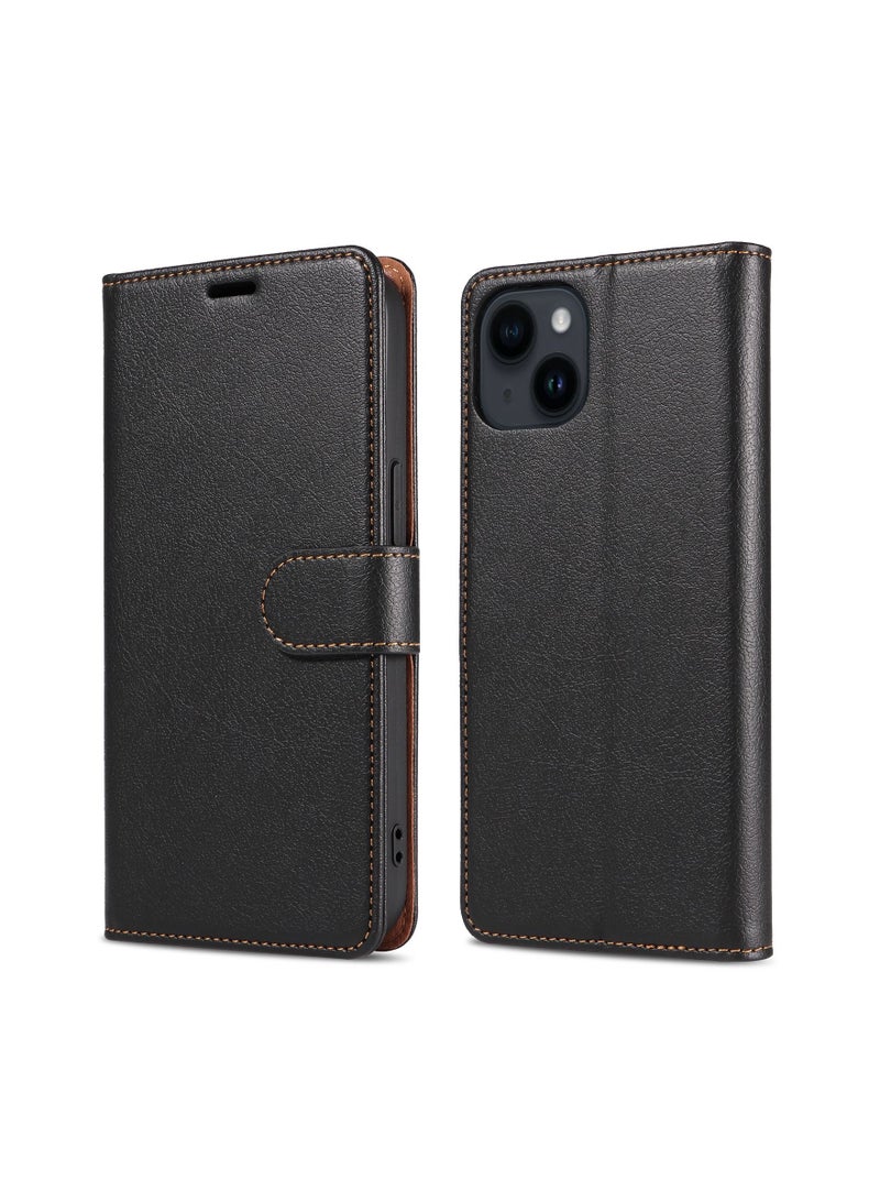 DUNISO iPhone 14 Pro Max 6.7" Leather Wallet Case RFID Blocking 4 Credit Card Holder Flip Folio Book Protective Cover Women Men for Apple 14 ProMax 5G Phone case Black  - Image 5