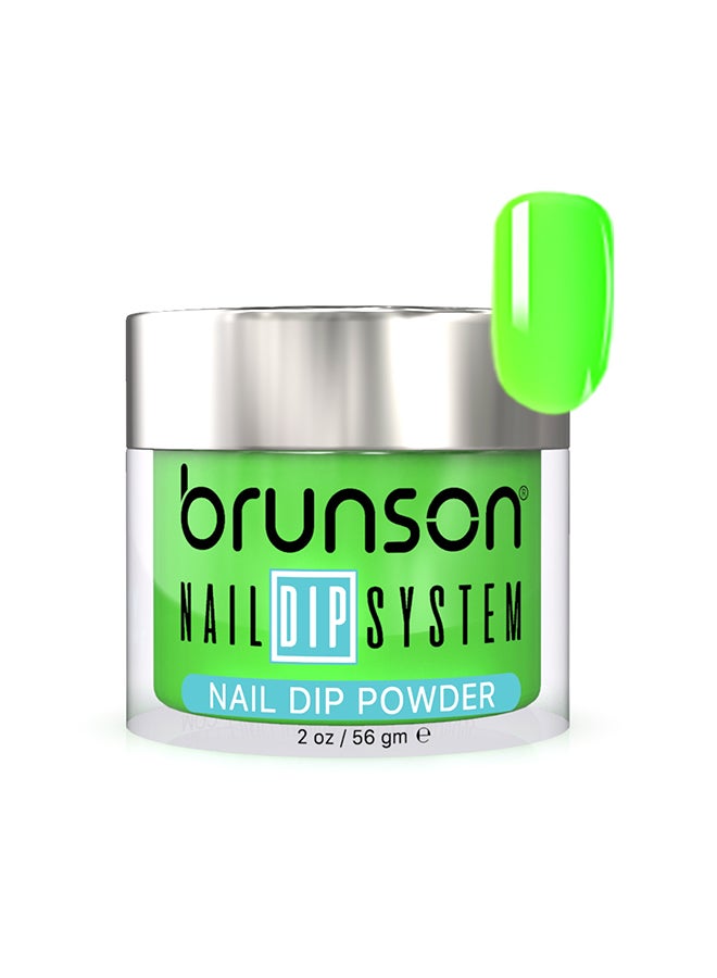 brunson Nail Dip Powder Dip And Buff System Color 56gm, French Nail Art Starter Manicure Salon DIY At Home Odor Free And Long Lasting No Needed Nail Lamp Curing BDK191