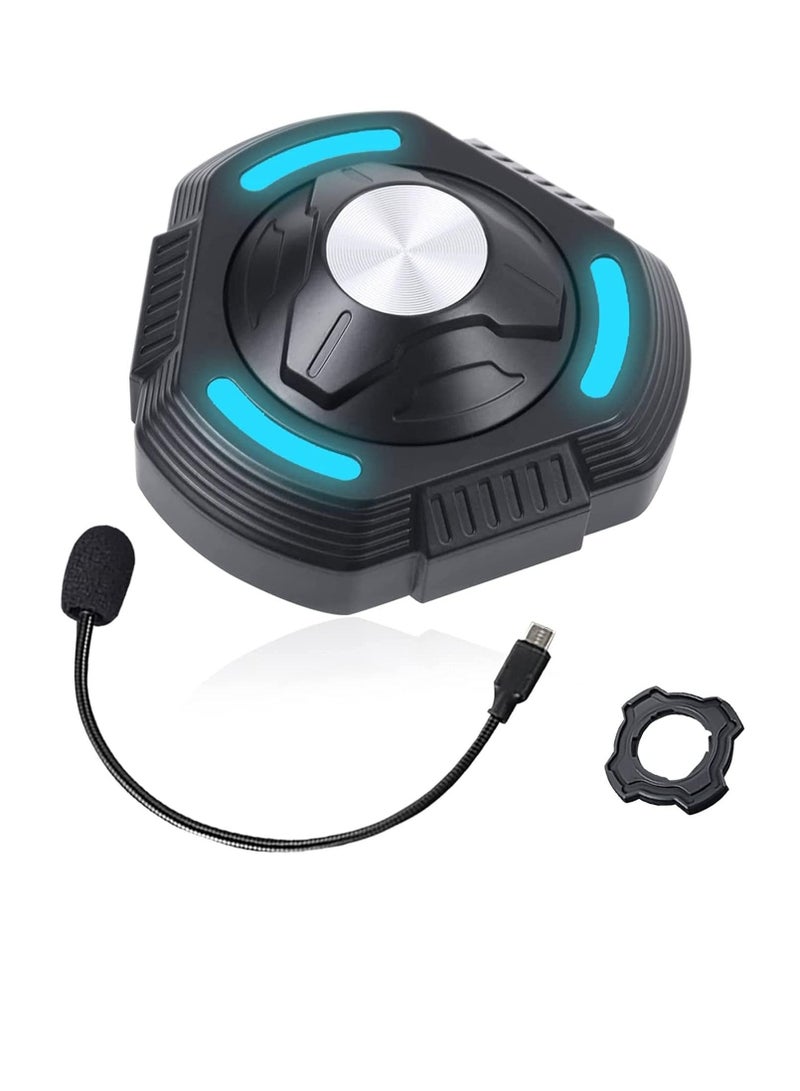 Captaintech Motorcycle Bluetooth Headset Bluetooth Motorcycle Helmet Headphone with DSP Multiple Noise Reduction Microphone IPX6 Waterproof Motorcycle Bluetooth Speakers for Various Helmets - Image 1