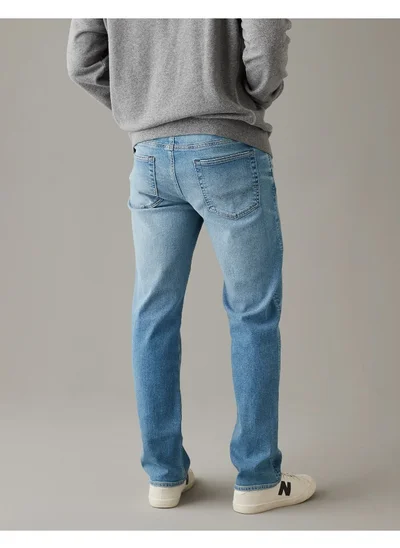 American Eagle Light Wash Straight Fit Jeans