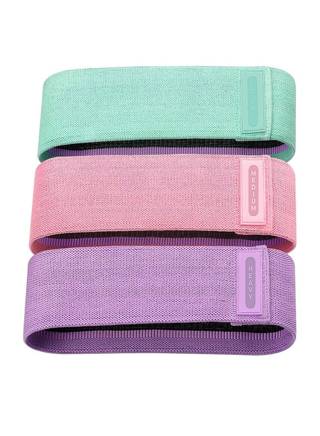 LYDL Resistance Bands Set for Women and Men, Upgraded Non Slip Booty Exercise Bands for Butt and Legs, Elastic Fabric Workout Bands for Home & Gym Fitness Training and Stretching - Image 2