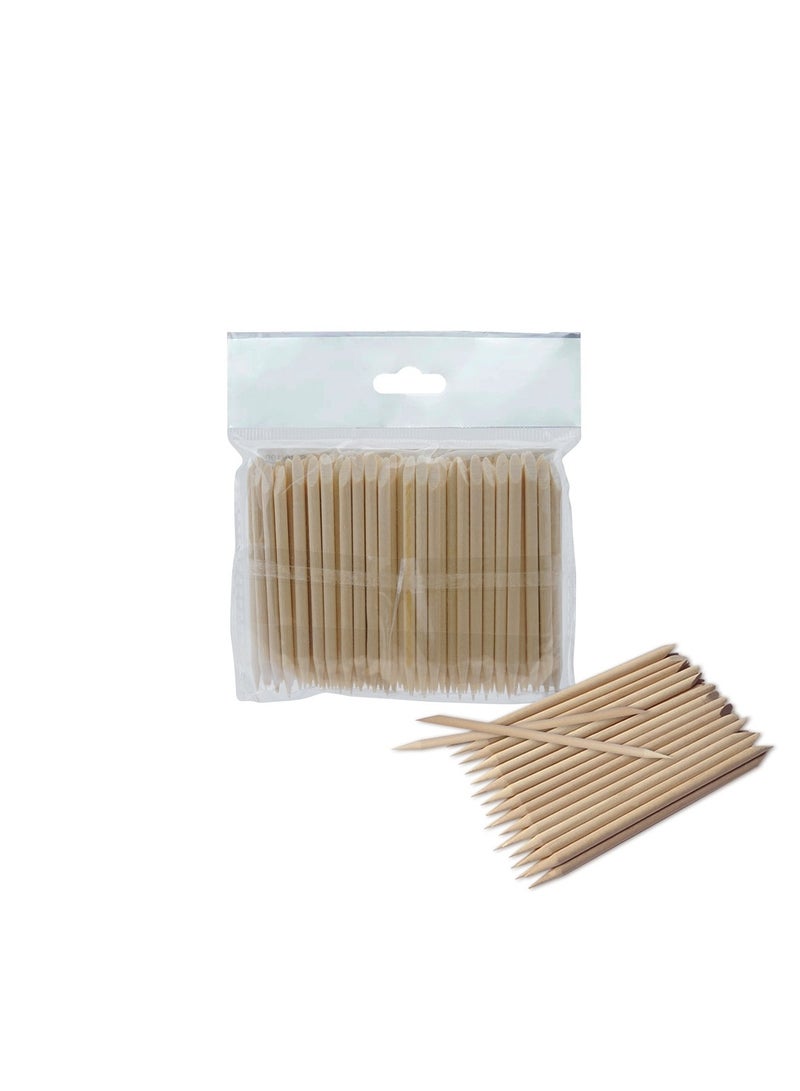 STALEKS PRO Orange stick EXPERT wooden 75 mm (100 pcs) - Image 2