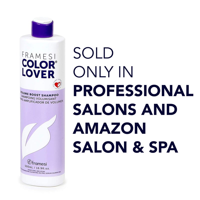 Framesi Color Lover Volume Boost Shampoo, 16.9 fl oz, Sulfate Free Shampoo with Quinoa and Aloe Vera, Color Treated Hair - Image 5