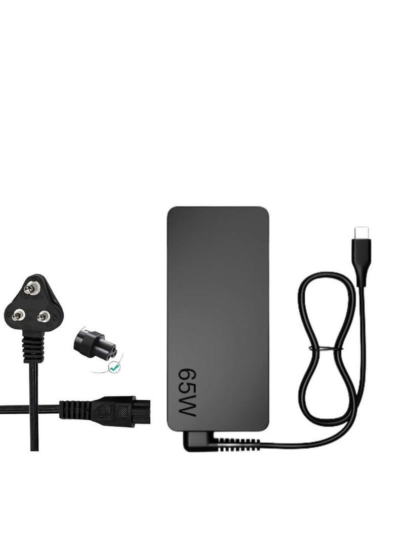 Terabyte 20V 3.25A 65W Power Adapter Charger Thunder Type-C Port Laptop Cable, The plug - Image 1