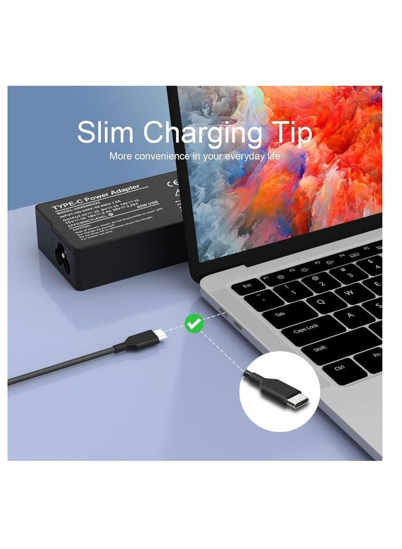 Terabyte 20V 3.25A 65W Power Adapter Charger Thunder Type-C Port Laptop Cable, The plug - Image 2