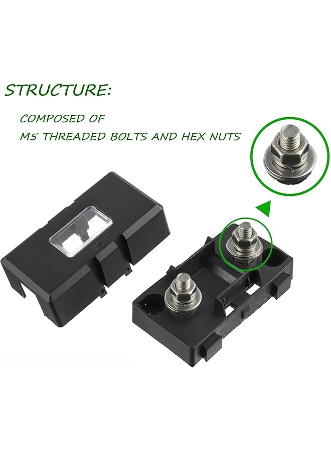 The White Shop Ans-H Fuse Holder And 2 Pieces High Current Fuse Screw Fuse For Cars, Trucks, Vehicles(40A) - Image 4