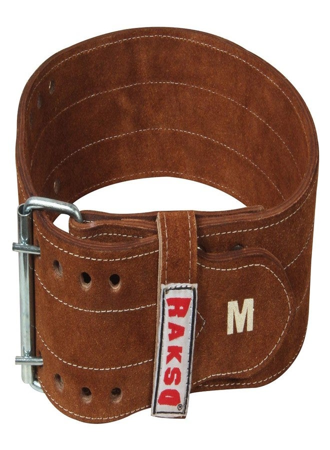 RAKSO Weight Lifting Belt LEATHER for Back Support Comfortable & Durable for Weightlifting Gym Workout (4 Inch Wide) for Men and Women COMBO