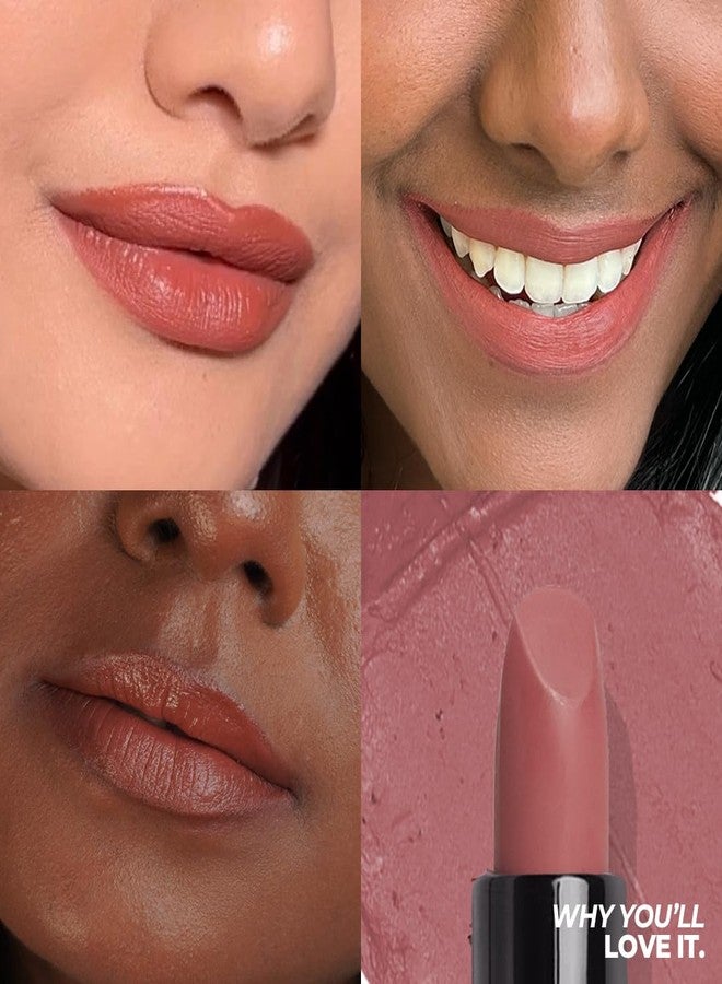 Ruby's Organics Semi-Matte Lipstick for Women All Indian Tones- Highly Pigmented, Moisturizing, Non Drying, Lightweight and Long Lasting- Lip Makeup, Synthetic Chemical Free - Nuddy Intense, 3.7g - Image 5