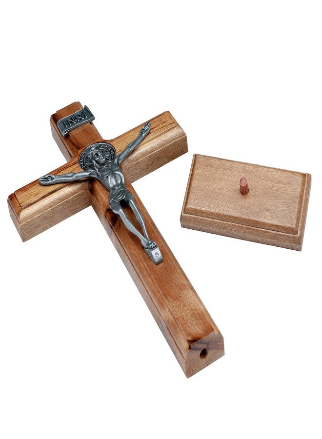 Intercession Wall and Table Wood Cross Crucifix (10 inch - Onyx) - Image 4