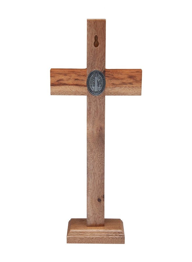 Intercession Wall and Table Wood Cross Crucifix (10 inch - Onyx) - Image 3