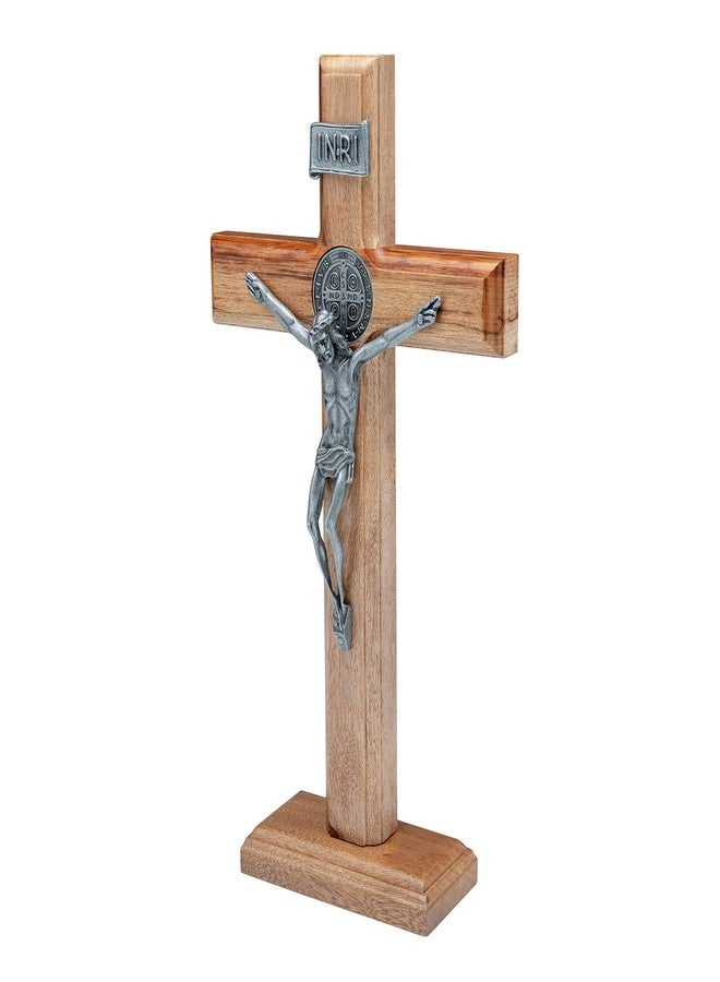 Intercession Wall and Table Wood Cross Crucifix (10 inch - Onyx) - Image 2
