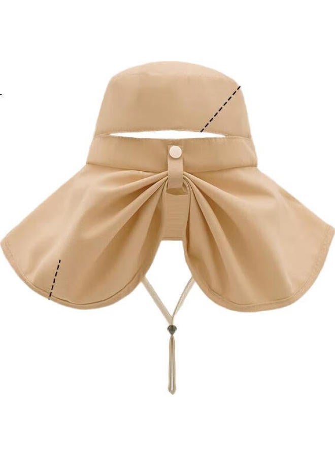 Cartelo Sun Hat Women'S Sunscreen Hat Spring Summer Outdoor Uv Protection Sun Hat Large Brim Extended Shoulder Shawl Fisherman Hat - Image 2